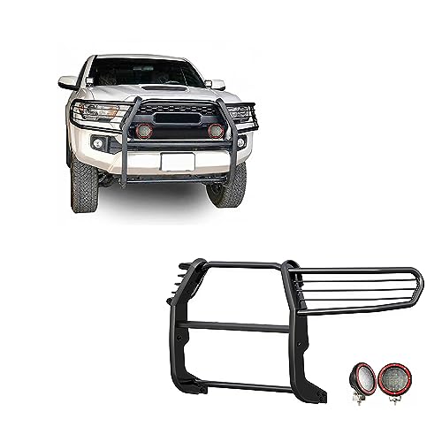 Black Horse Grille brush Bumper Guard Modular Black Come With Pair of 5.3