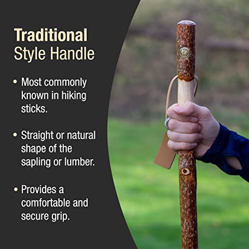 image for Brazos Rustic Wood Walking Stick, Twisted Sassafras, Traditional Style