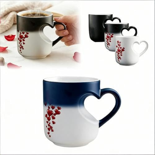 Zyntora Taza Que Cambia Color Con El Calor, Modelo Corazón - Taza Mágica De Cerámica Para Café Y Té, Capacidad 325 Ml | Sensible A La Temperatura, Regalo Novedoso Y Divertido Zyntora Taza Que Cambia Color Con El Calor, Modelo Corazón - Taza Mágica De Cerámica Para Café Y Té, Capacidad 325 Ml | Sensible A La Temperatura, Regalo Novedoso Y Divertido