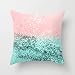 PPMP Fodera per Cuscino Multi Glitter Fodera per Cuscino in Agata Lucida per la Decorazione del Divano di casa Fodera per Cuscino Fodera per Cuscino A19 45x45cm 2pc