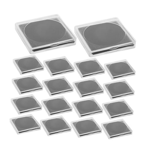 Caja para coleccionistas de monedas 25 piezas plástico transparente miniatura 1