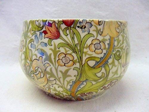 Heron Cross Pottery Gold William Morris En Lilly Design Open Sugar Bowl