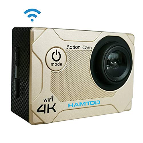 Camera hP[XtS9 UHD 4K WiFiX|[cJAGeneralplus 4247A2.0C`LCDXN[A170xLpYiubNj (Color : Gold)