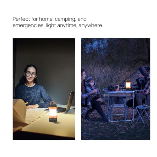 Image of Wipro EL4 Rechargable Multifunctional Rechargable Emergency Light | Type-C Fast Charging | 2 Step Dimmable Torch and Lantern Mode | Camping Lantern with 3600 mAh Battery | Pack of 1