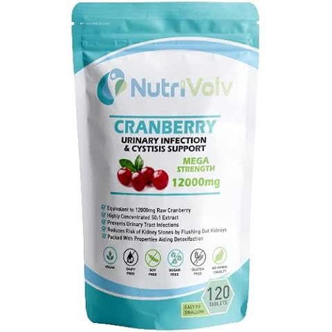 Cranberry 12,000mg Tablets for Immunity and UTI Cover