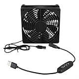 Large application : ce ventilateur adaptable est conçu pour une utilisation avec des PC, des routeurs, des disques durs, des salles de serveurs, etc., avec un processus d'installation facile à gérer grâce à son généreux câble de 80 cm.