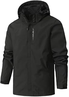 Kariys Rain Jacket for Men Ski Jacket Snowboard Jacket Waterproof Snow Jacket Mountain Raincoat Windproof Jackets Lightweight Sport Jackets Couples Pullover Hooded for Skiing Snowboarding Sports Outdoor