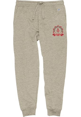 Houston Rockets NBA Officially Licensed Sweatpants Jogger Oatmeal, Large