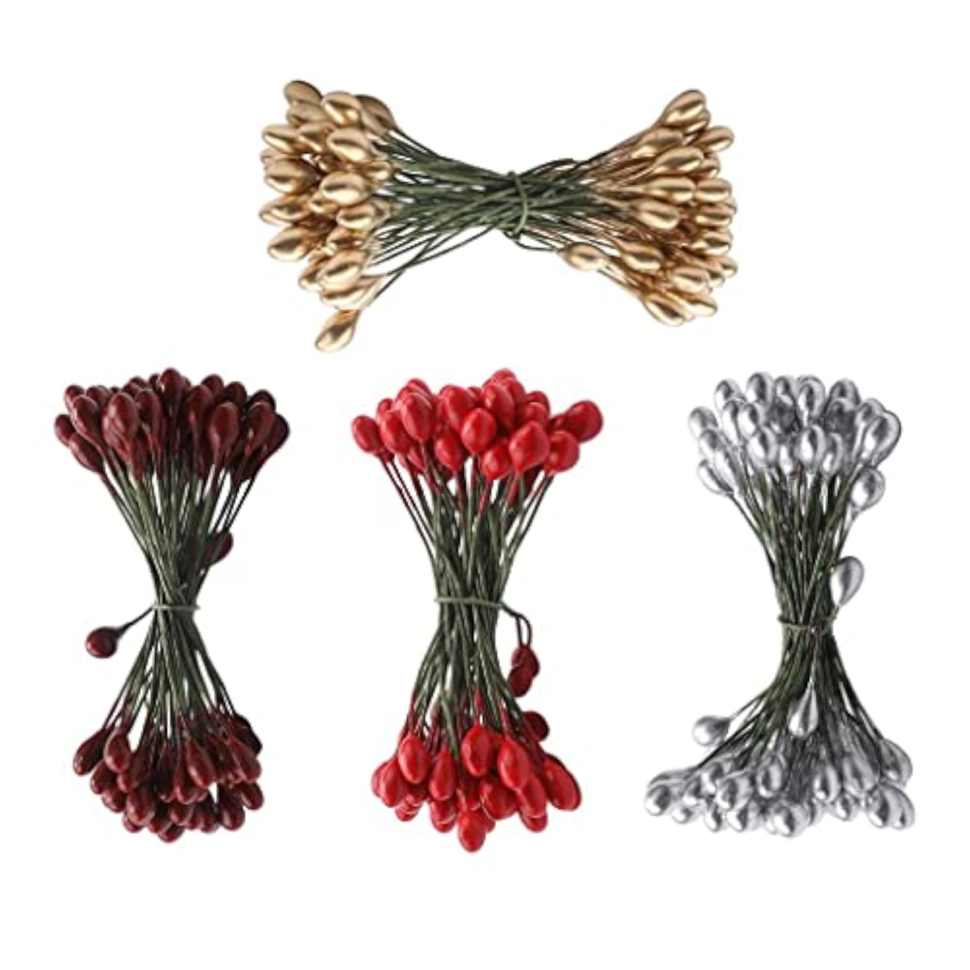 200pcs Artificial Double Head Berries for DIY Craft