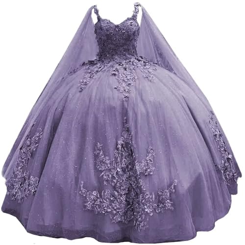 TRHTX Plus Size Quinceanera Dresses 3D Flowers Puffy Sweet 15 Dress 26