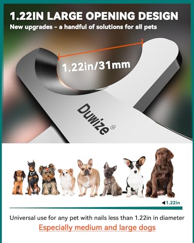 Dog-Cat-Nail-Clippers-All-steel-material-122-inch-large-opening-Built-in-Spring-No-Hair-Pinch-for-Medium-to-Large-Dogs-and-Cats-Free-Nail-File-Professional-Grooming-Tool-for-Pets