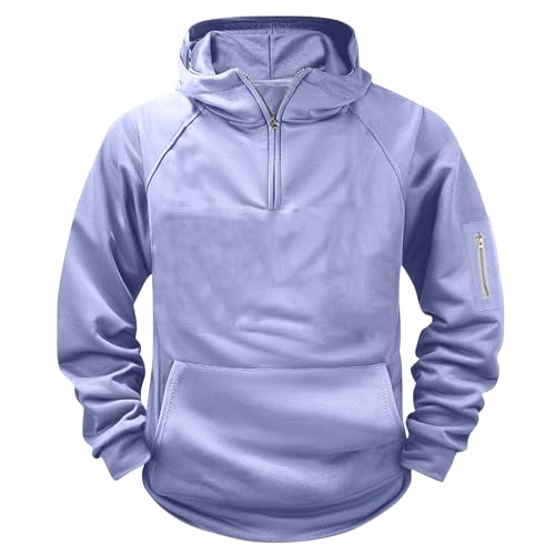 Hoodies for Boys Tactical Quarter Zip Pullover Casual Long Sleeve Outdoor Athletic Youth Sweathshirt Hoodie 5-14 Y