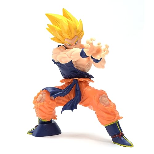 Image of Daiyamondo Polyvinyl Chloride Premium Anime Action Figure- Unlease The Power of Highly Detailed Collectible with Dynamic Pose (Kamehame Goku, 10 Cm, 5 Cm, Multicolor)