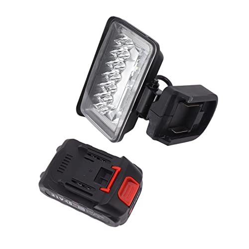 Plyisty Luz de Inundación LED, Luz de Trabajo LED 1500 MAh Cabezal de Lámpara Giratoria Súper Brillante Interfaz MT Impermeable para Acampar (4 pulgadas)