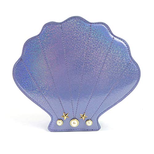 Hologram Laser Shell Shoulder Bags Pearl Cross-body Chain Purse Bags for Womens2