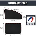 ZATOOTO Magnetic Car Window Shades for Side Window Sun Shade, Full Blackout - Image 3