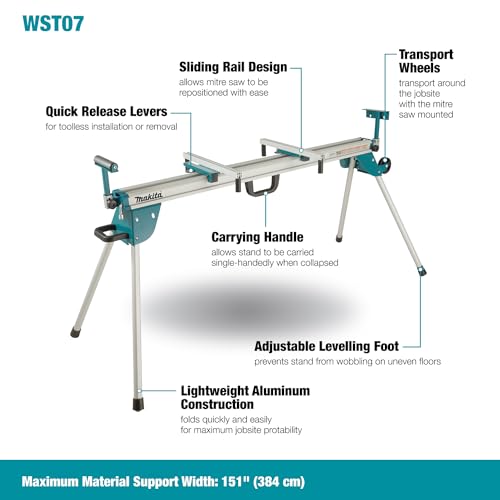 Établi extensible pour scie à onglet aménagement atelier DEAWST07 - 6