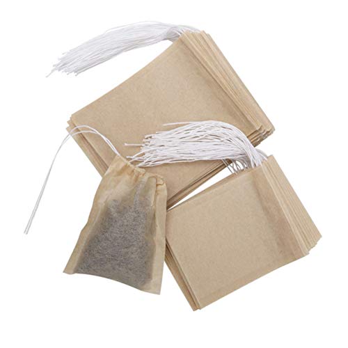 Yardwe 200Pcs Descartáveis Sacos de Chá Filtro Infusor de Chá Vazias Cordão Seal Filtro Sacos De Chá