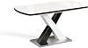 Vicco Chinto Dining Table 120 x 80 cm Black / White Extendable with X-Frame and Synchronous Pull-Out Mechanism