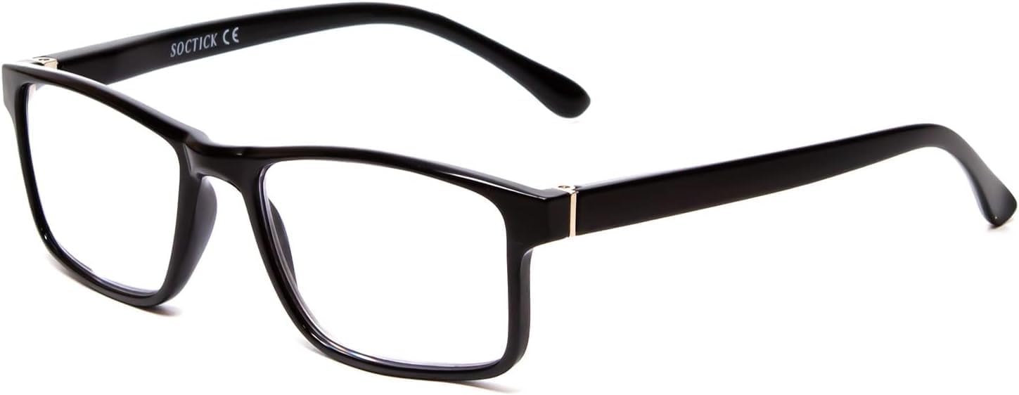 Rectangle Reading Glasses for Women with Clear Lenses – Frame Spring Hinge Eyewear | Stylish Readers for Daily Use