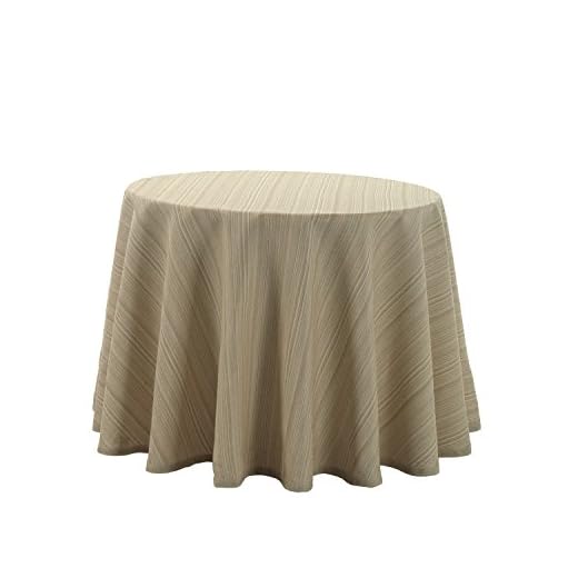 Martina Home Ribera - Falda Para Mesa Camilla , Crudo, Redonda De 80