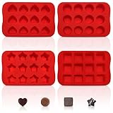 4Pcs Silicone Molds for Baking Molds Silicone Shapes - Chocolate Molds Silicone Ball Mold - Round So