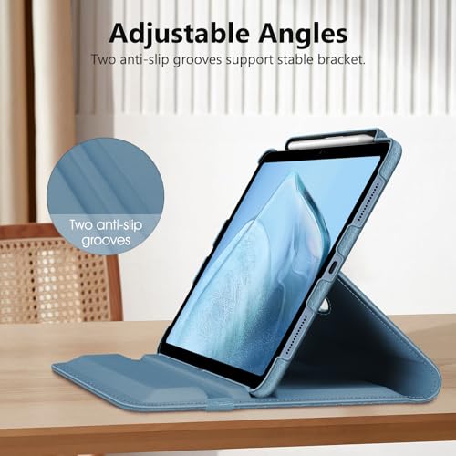 Fintie Rotating Case for iPad (A16) 11th Generation 11 Inch (2025), iPad 10th Generation 10.9 Inch (2022) - [Built-in Pencil Holder] 360 Degree Rotating Protective Stand Cover, Ocean Blue by FINTIE - Image 9