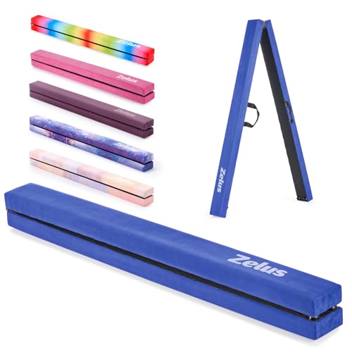 ZELUS Trave Ginnastica 244cm Pieghevole Blu