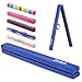 ZELUS Trave Ginnastica Artistica Pieghevole 244cm Trave da Equilibrio Trave da Pavimento Base Solida di Legno e Antiscivolo con Maniglie per Piccoli, Principianti e Ginnaste per Casa (Blu)