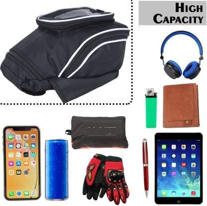 Image of Motorcycle Tank Bag, Universal Waterproof with Strong Magnetic Gas (Tank Bag with Phone Window) | Nylon