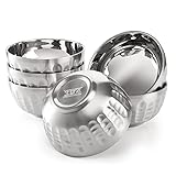 Cedilis 6 Pack 13oz Stainless Steel Bowl, Non-Slip Snack Bowls, Double-walled Insulated Ice Cream...