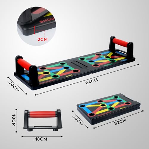 Planche De Pompes Multifonctions 12 En 1 - Équipement Fitness Pliable Pour La Maison