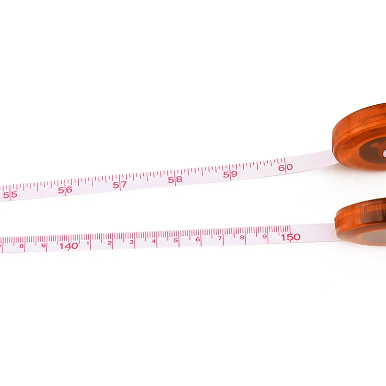 WINTAPE Retractable Soft Tape Measure, 60 Inch/50 cm, Orange, Fibreglass Blade, Push-Button Lock, 1.6 m - Image 4