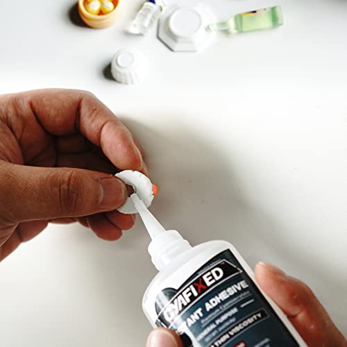 Premium Cyanoacrylate (Ca) Super Glue By Cyafixed - 4 Oz Value Pack, Fast Curing Strong Glue - Medium Thin 45 Cps Viscosity Adhesive For Metal, Magnet, Plastic And Diy Crafts #TOP5
