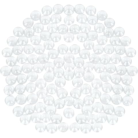 Novani Rhinestones 3000Pcs Flatback Crystal Round Loose Gemstones Glass Rhinestones for Crafts Makeup Nail Art Clothes Shoes DIY Decorations(SS8, 2.3-2.5mm,Jelly White) Cover