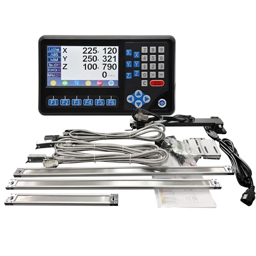 DITRON A Set of 3 Aixs Magnetic Scale DRO Kit,3Pcs 5um 50mm~1000mm 2''~40'', IP67 High Accuracy Magnetic Encoder Customized Size,DIY,for Lathe Milling Bridgeport Machine