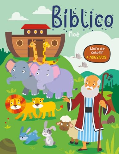 Livro de colorir com adesivos – noe: