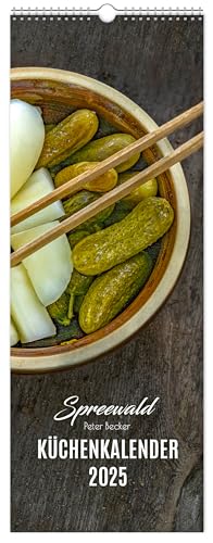 Küchenkalender Spreewald 2025 | 15 x 40 cm | weißes Kalendarium