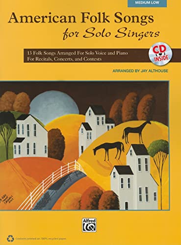American Folk Songs For Solo Singers: Medium Low Voice (Book & Cd) #TOP28
