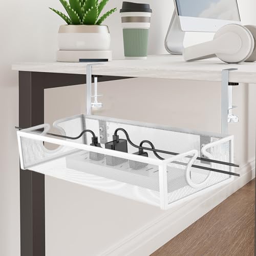 Organizador de cables para escritorio multifuncional y estético mesa 3