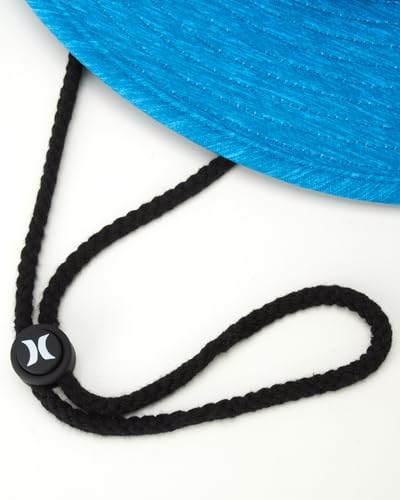 Hurley Chapéus masculinos - FPS 50+ Phantom Getaway Boonie Sun Hat com cordão de queixo, Vazio azul,