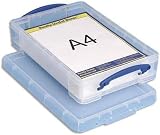Really Useful Box 3 x pudełko do przechowywania 4,0 l – na papier A4 – przezroczyste