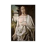 ANFOTCM Bramantino, Cristo resucitado, Christus Dolens, póster decorativo para pared, bar, restaurante, garaje, cafetería, letrero de regalo, 60 x 90 cm