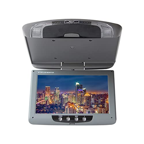 Reproductor de DVD portátil para reproductores de vídeo en reposacabezas de coche Monitor de techo de coche de 11 pulgadas, pantalla LCD abatible hacia abajo, pantalla de montaje en techo de vídeo Mul