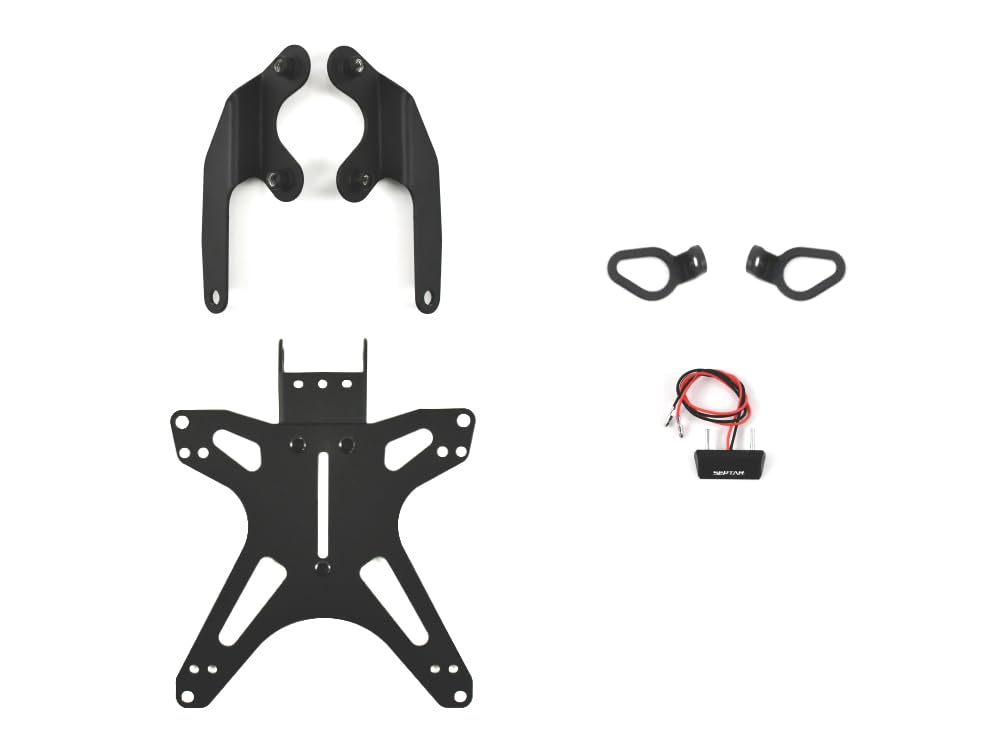 SEPTAR | PORTATARGA SPORTIVO REGOLABILE compatibile con YAMAHA MT09 2024-2026 per frecce originali