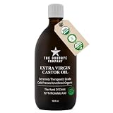 Óleo de rícino orgânico prensado a frio GoodBye Company USDA, frasco de vidro âmbar de 500 ml, sem hexano, extra virgem, grau alimentício, para cabelo, pele, cílios, sobrancelhas e digestivo