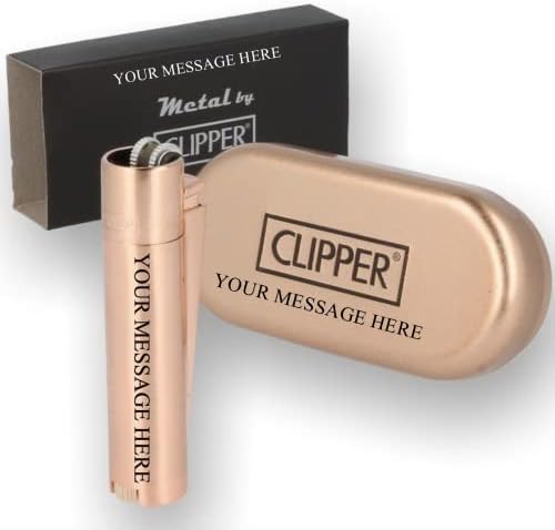 Limited Edition - Clipper Lighter ® Deep Laser Engraved Personalised Metal - Engraving Included for Birthdays, Anniversaries, Weddings and Valentines (RAINBOW)