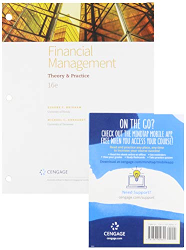 Bundle: Financial Management: Theory and Practice, Loose-Leaf Version, 16th + MindTap, 1 term Printed Access Card -  Brigham, Eugene F., Product Bundle