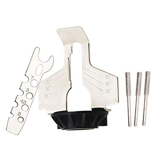 Produktfoto von Feilenkit zum Schärfen von Sägeketten, Adapter FüR Schleifer KettenschärfgeräT Kettensäge Schärfer Sägeketten&hellip;