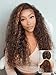 Beauty Forever 7x5 Bye Bye Knots Glueless Lace Front Water Wave Espresso Brown With Blonde Highlights Human Hair Wigs Pre Plucked Pre Cut Ready to Go Drawstring Wig Bleached Knots for Beginner 20inch